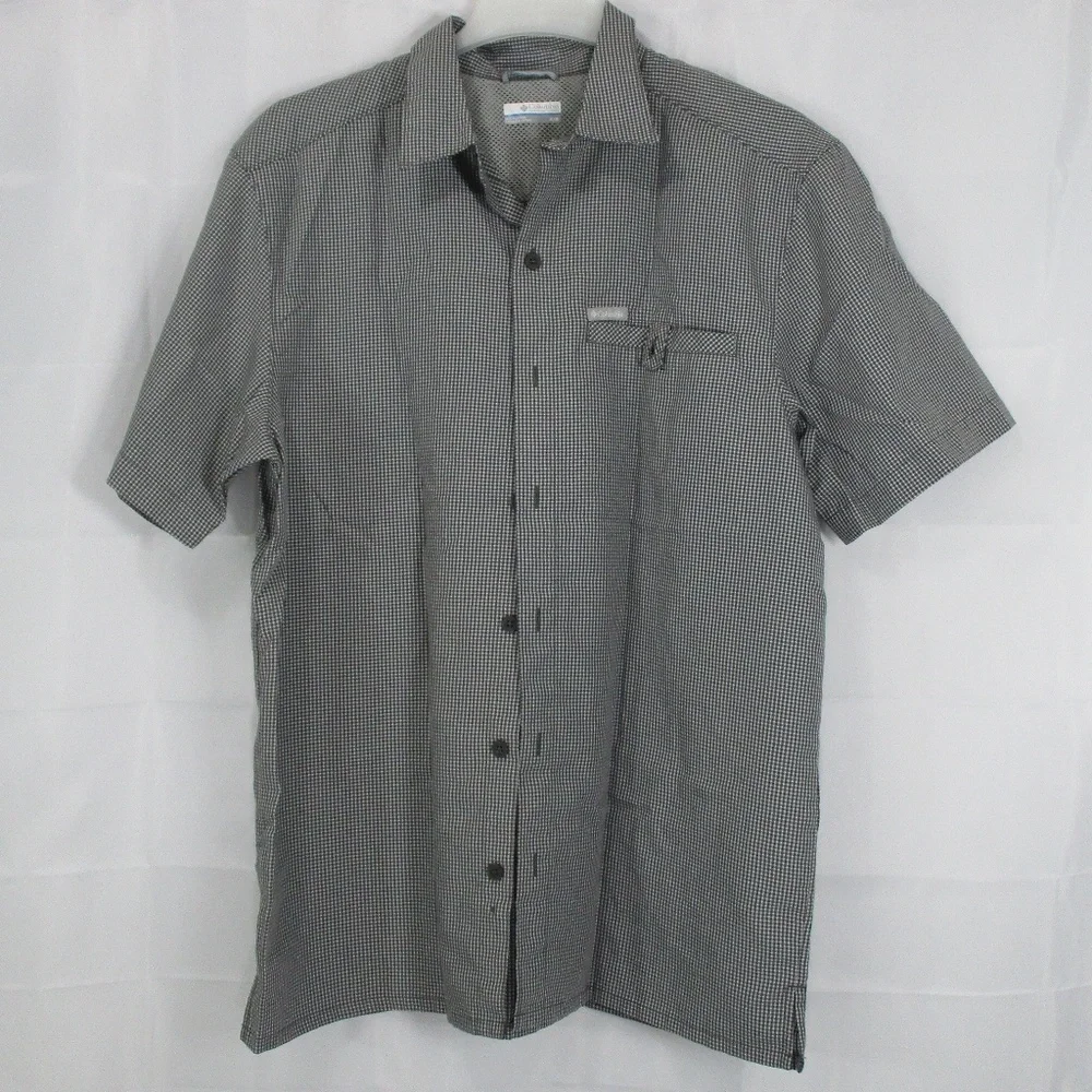 COLUMBIA Short Sleeve Button Down Shirt Medium - Picture 7 of 7